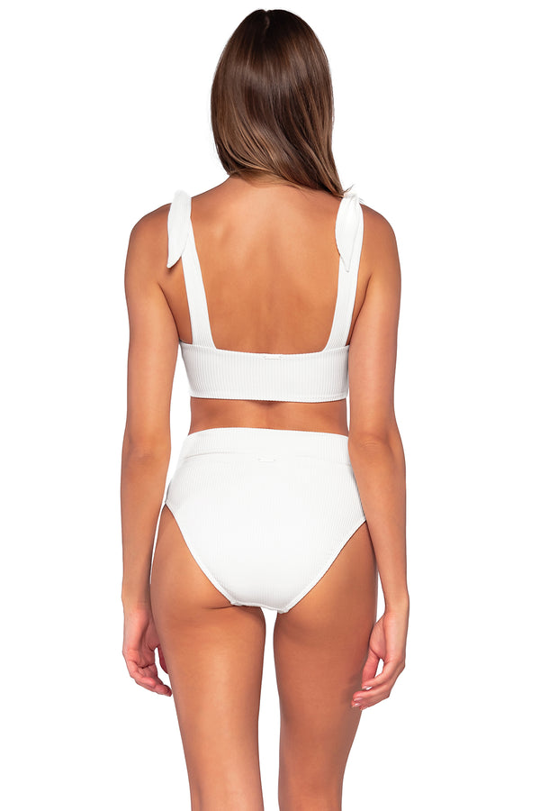 Back view of Sunsets Paloma Lily Top with matching Summer Lovin' V-Front bikini bottom
