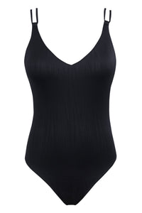 Sunsets Black Seagrass Texture Veronica One Piece