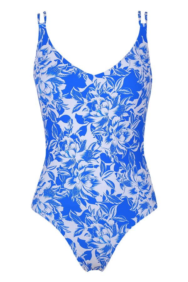 Front pose #1 of a floating garment shot featuring Sunsets Chelsea Petals Veronica One Piece