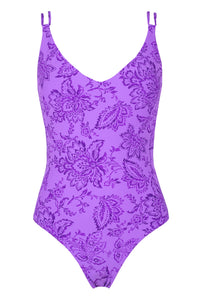 Front pose #1 of a floating garment shot featuring Sunsets Regency Veronica One Piece