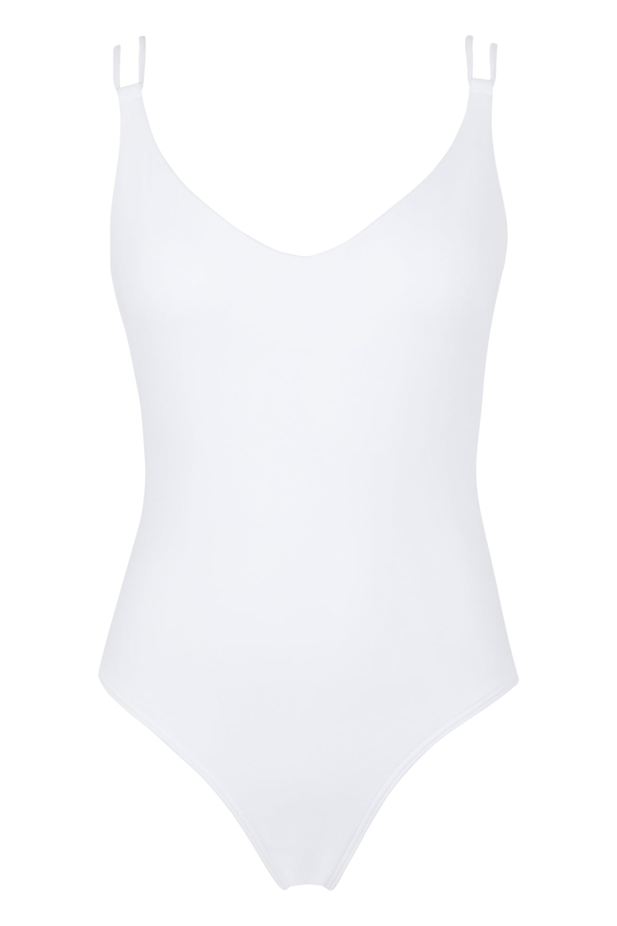 Front pose #1 of a floating garment shot featuring Sunsets White Lily Veronica One Piece