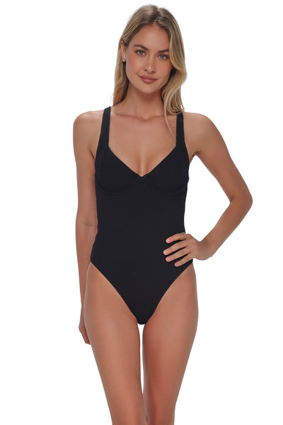 Pacifica Black Rib Mazzy One Piece