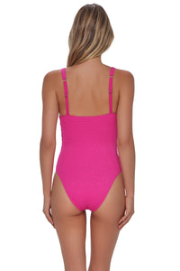 Pacifica Pink Diamond Lurex Mazzy One Piece