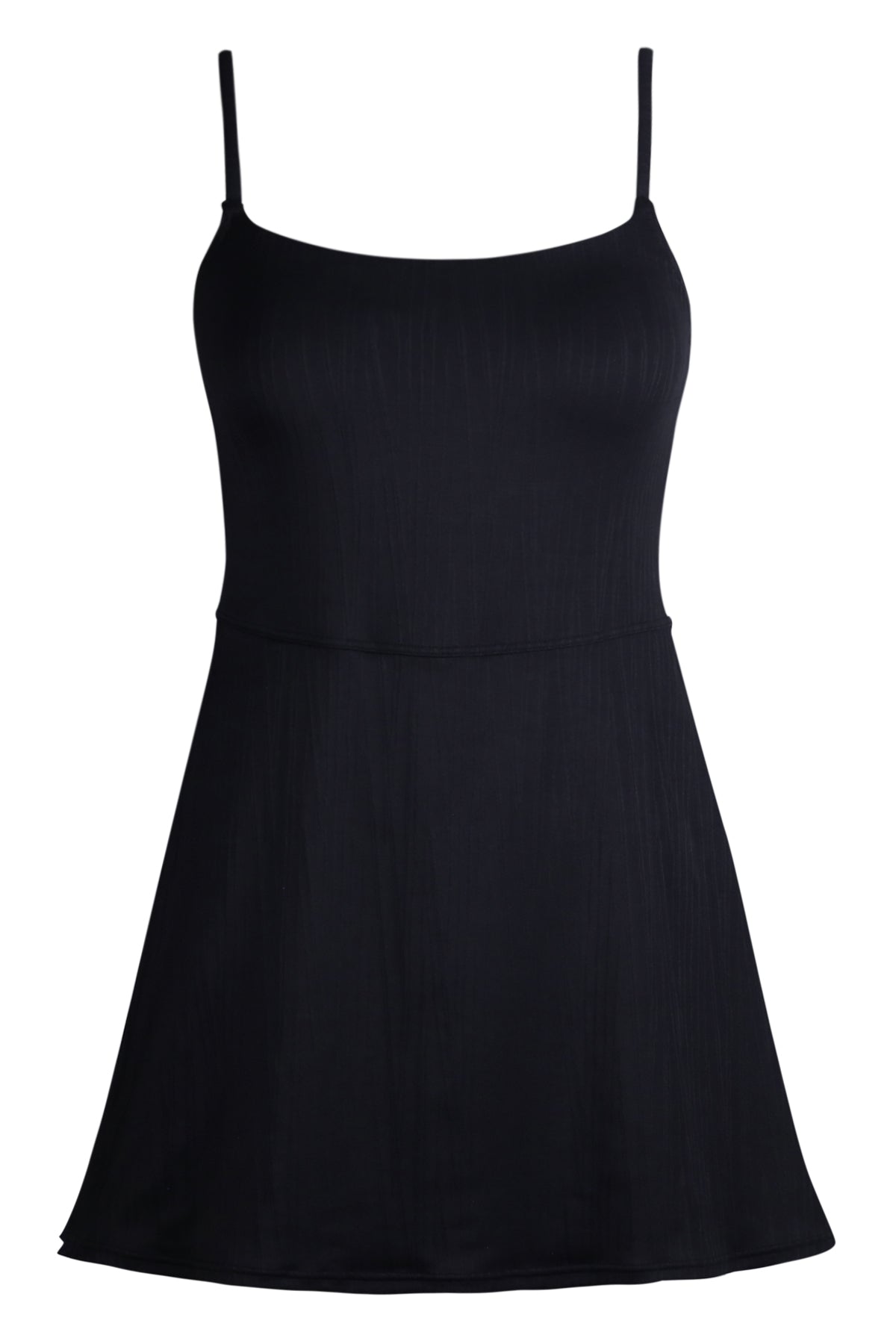 Sunsets Black Seagrass Texture Naomi Swim Dress