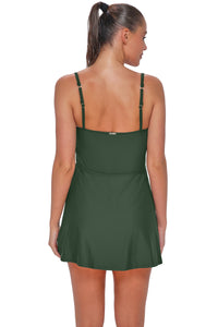Sunsets Island Green Naomi Swim Dress
