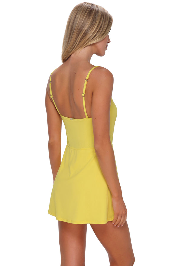 Sunsets Pineapple Crepe Naomi Swim Dress