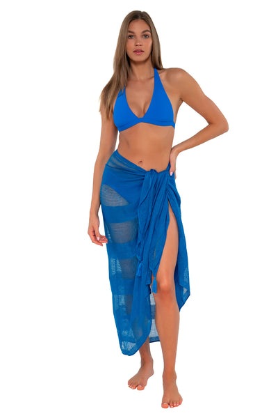 Sunsets Electric Blue Paradise Pareo