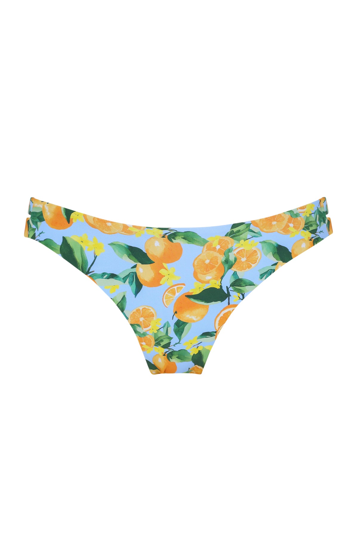Front pose #1 of a floating garment shot featuring Sunsets Clementine Dora Double Tab Bottom
