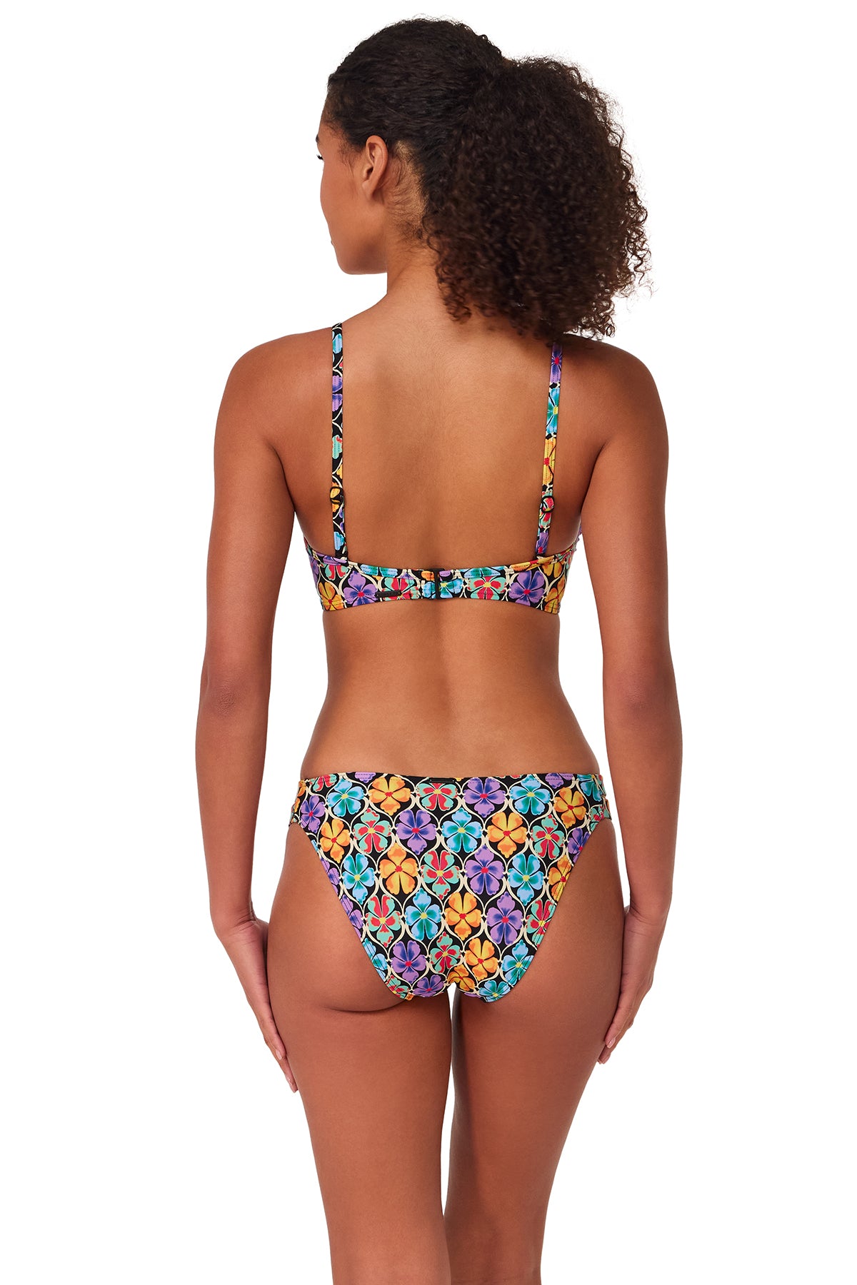 Trellis Blooms Dora Double Tab | Women's Swimwear | Sunsets