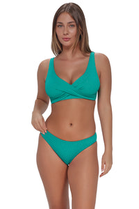 Pacifica Jade Jewel Lurex Sandy Scoop Bottom