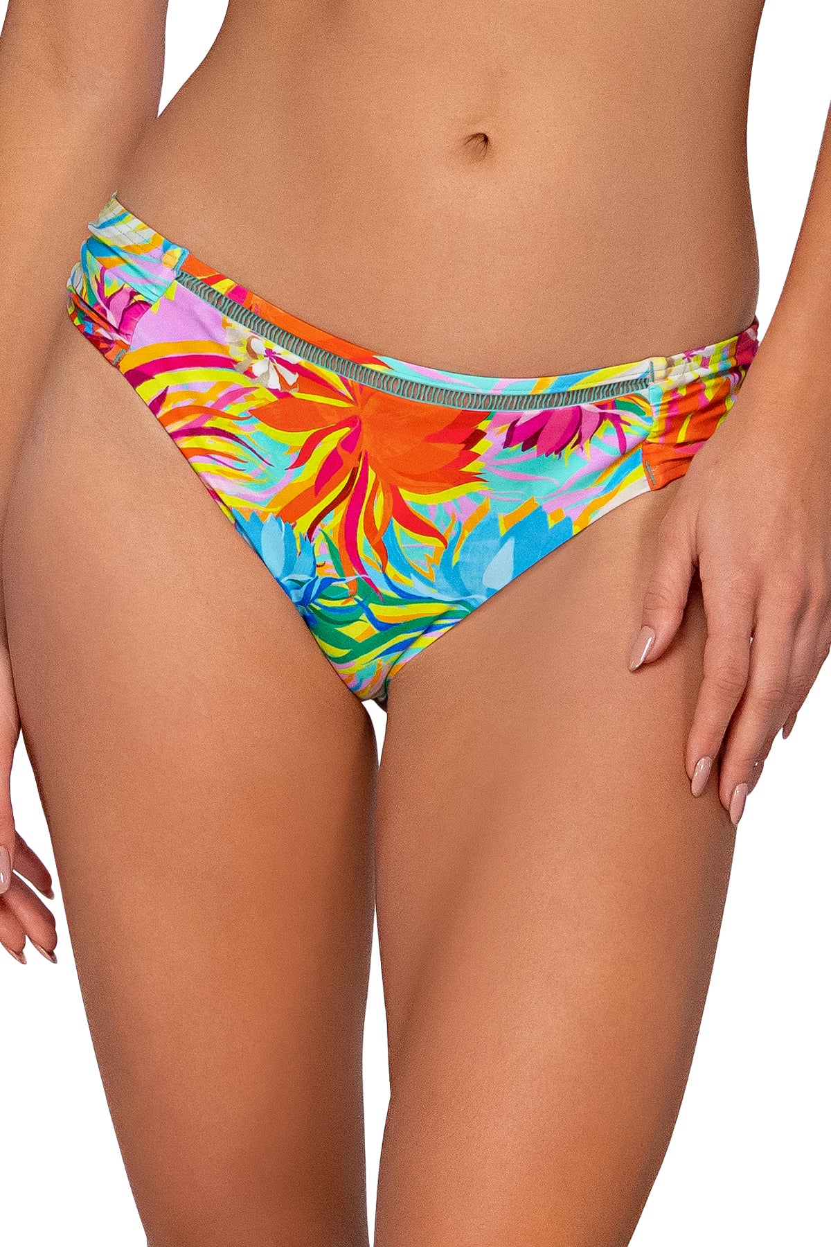 Front view of Sunsets Lotus Audra Hipster Bottom