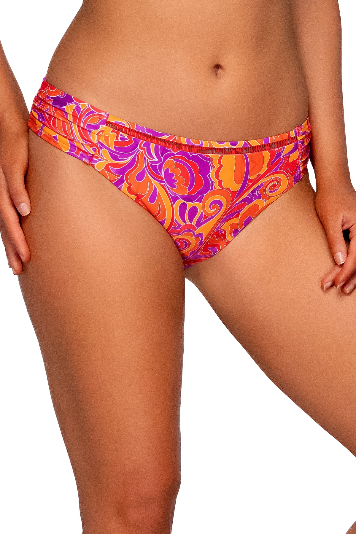 Side view of Sunsets Pele Audra Hipster Bottom