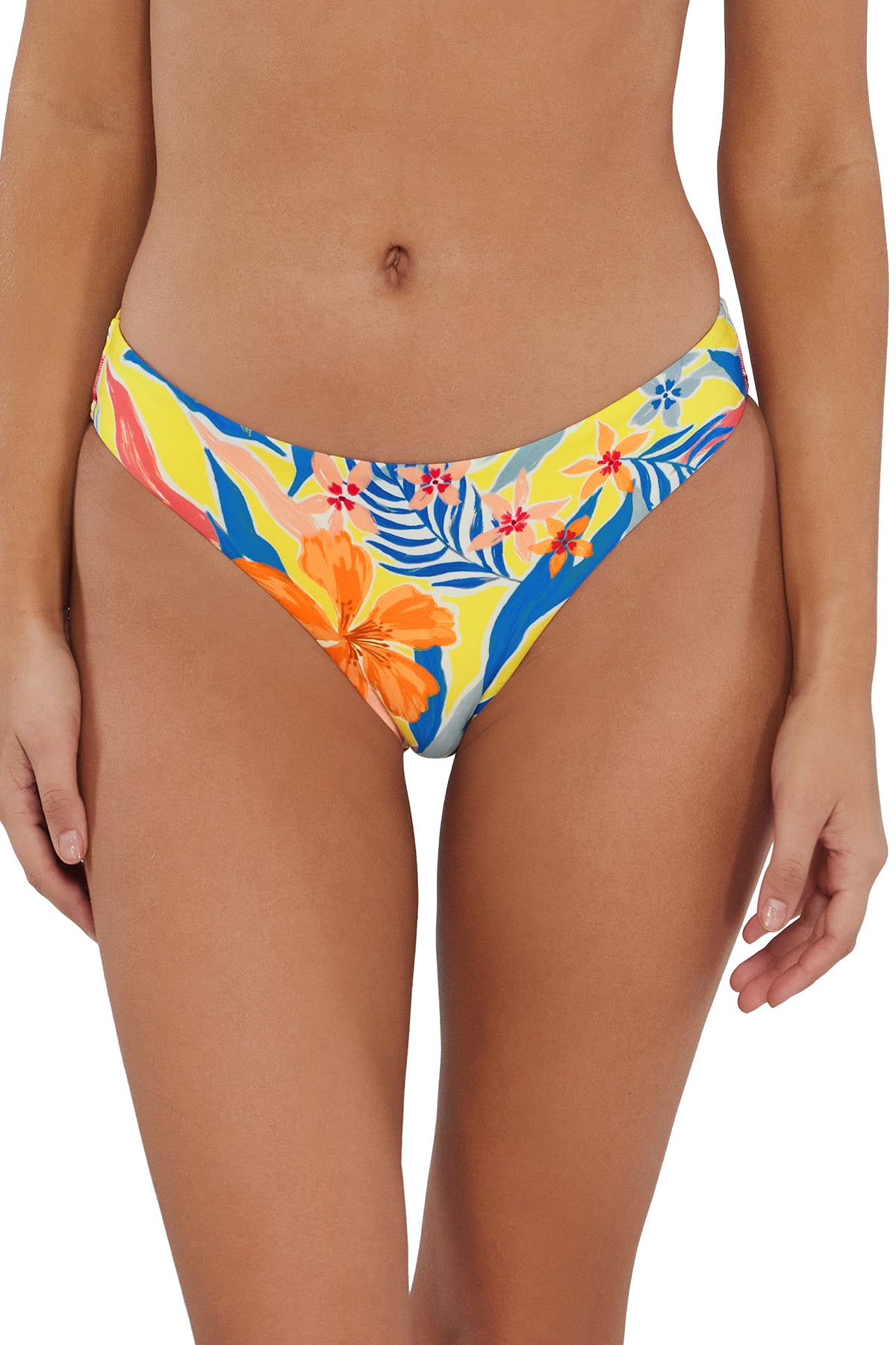 Front pose #1 of Jessica wearing Sunsets Suncatcher Collins Hipster Bottom