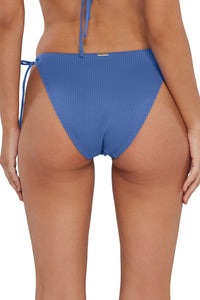 Back pose #1 of Jessica wearing Sunsets Harbor Blue Sandbar Rib Everlee Tie Side Bottom