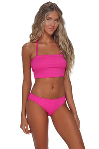 Pacifica Pink Diamond Lurex Penny Hipster Bottom