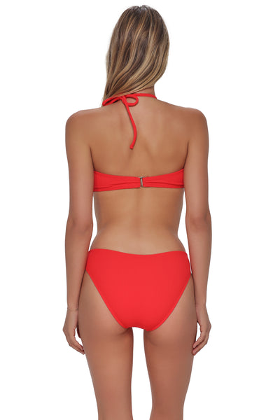Pacifica Red Hot Rib Penny Hipster Bottom