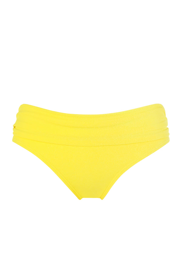Front pose #1 of a floating garment shot featuring Sunsets Pineapple Crepe Unforgettable Bottom