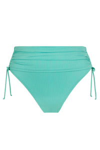 Sunsets Aqua Mist Sandbar Rib Darci High Waist Bottom