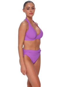 Sunsets Berry Burst Darci High Waist Bottom