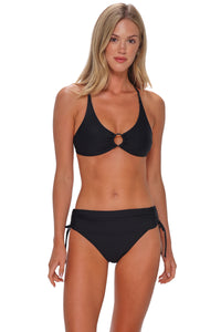 Sunsets Black Darci High Waist Bottom