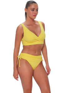 Sunsets Pineapple Crepe Darci High Waist Bottom