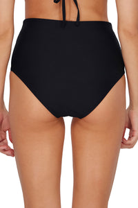 Sunsets Black Capri High Waist Bottom XS / BLCK / 310B