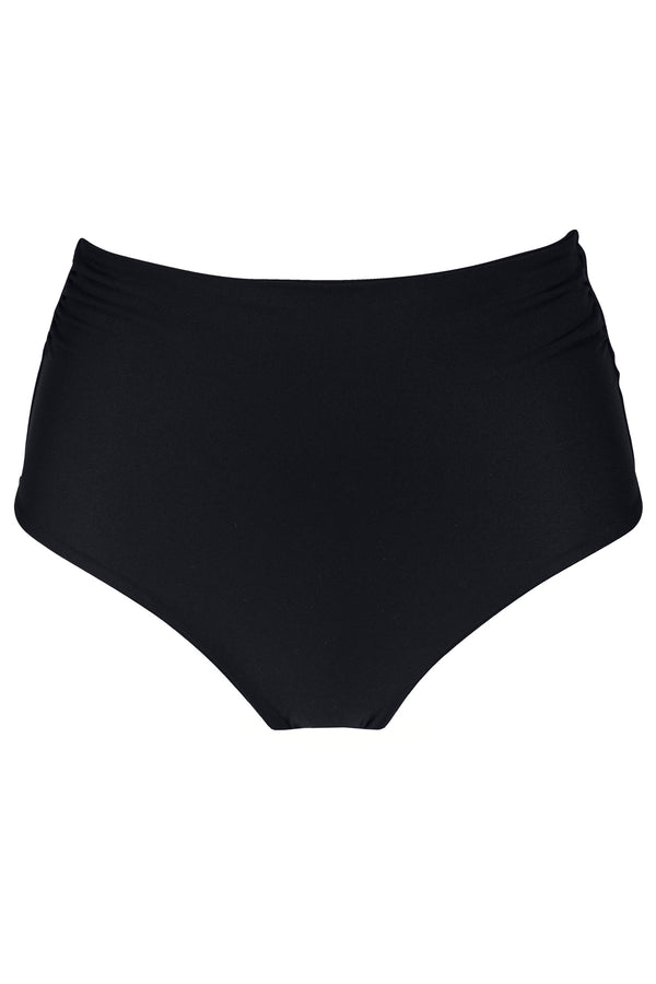 Sunsets Black Capri High Waist Bottom XS / BLCK / 310B