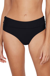 Sunsets Black Capri High Waist Bottom XS / BLCK / 310B