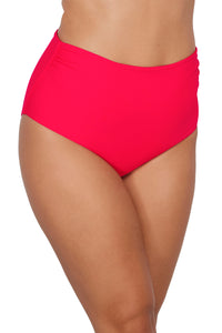 Sunsets Geranium Capri High Waist Bottom XS / GERAN / 310B