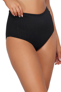 Sunsets Venice Seagrass Texture Capri High Waist Bottom XS / VENIC / 310B