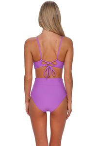Sunsets Berry Burst Capri High Waist Bottom