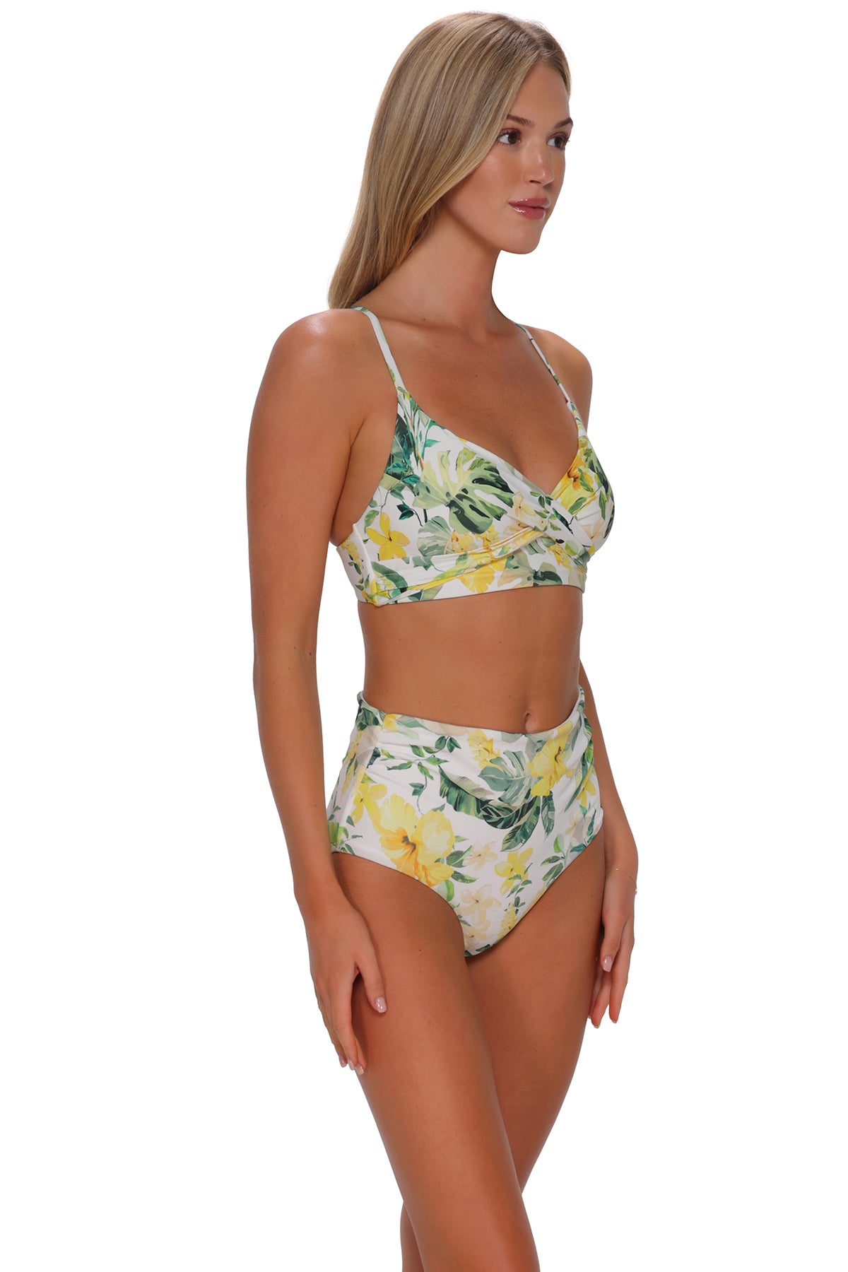 Sunsets Isla Soleil Crepe Capri High Waist Bottom