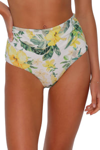 Sunsets Isla Soleil Crepe Capri High Waist Bottom