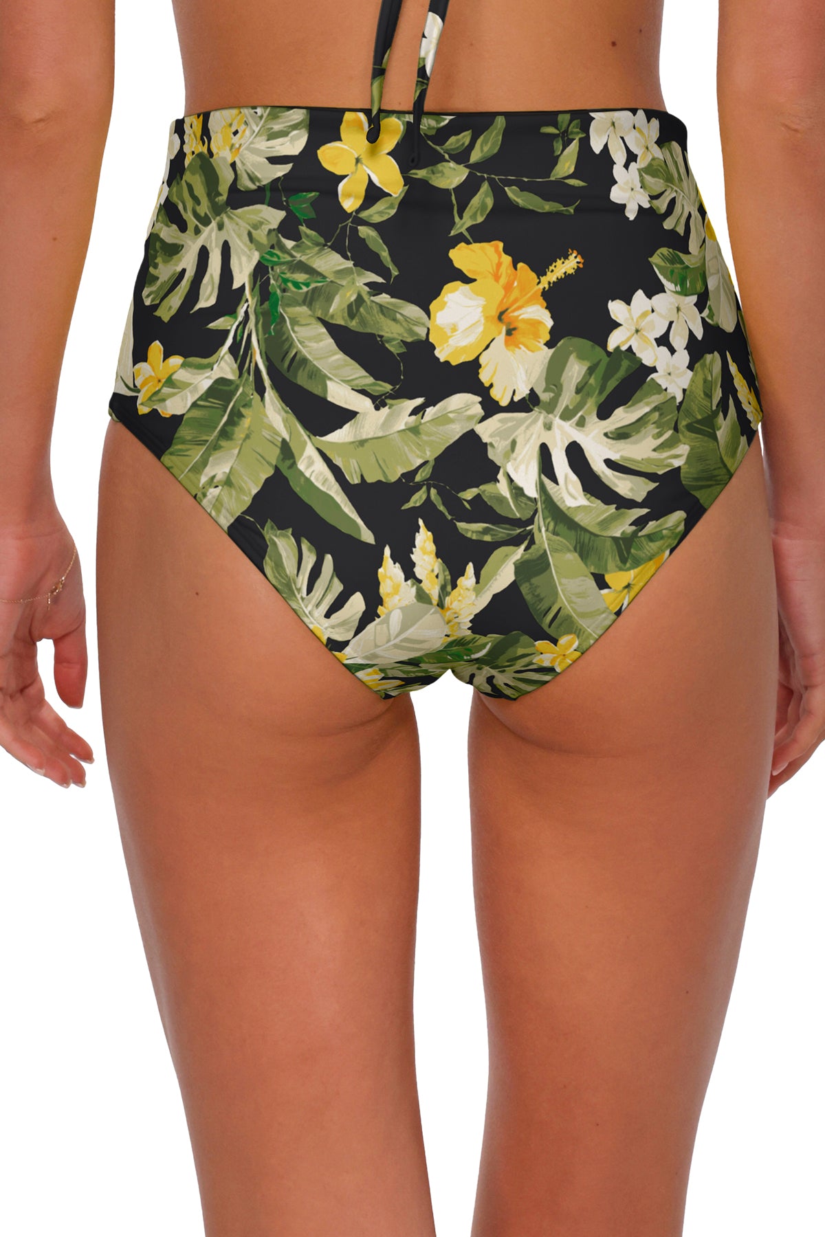 Sunsets Night Bloom Capri High Waist Bottom