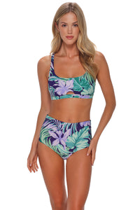 Sunsets Palm Shade Capri High Waist Bottom