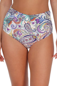 Sunsets Tide Pool Twist Capri High Waist Bottom