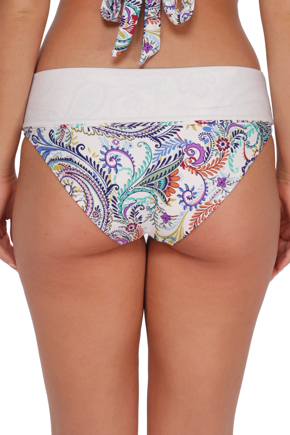 Sunsets Tide Pool Twist Capri High Waist Bottom