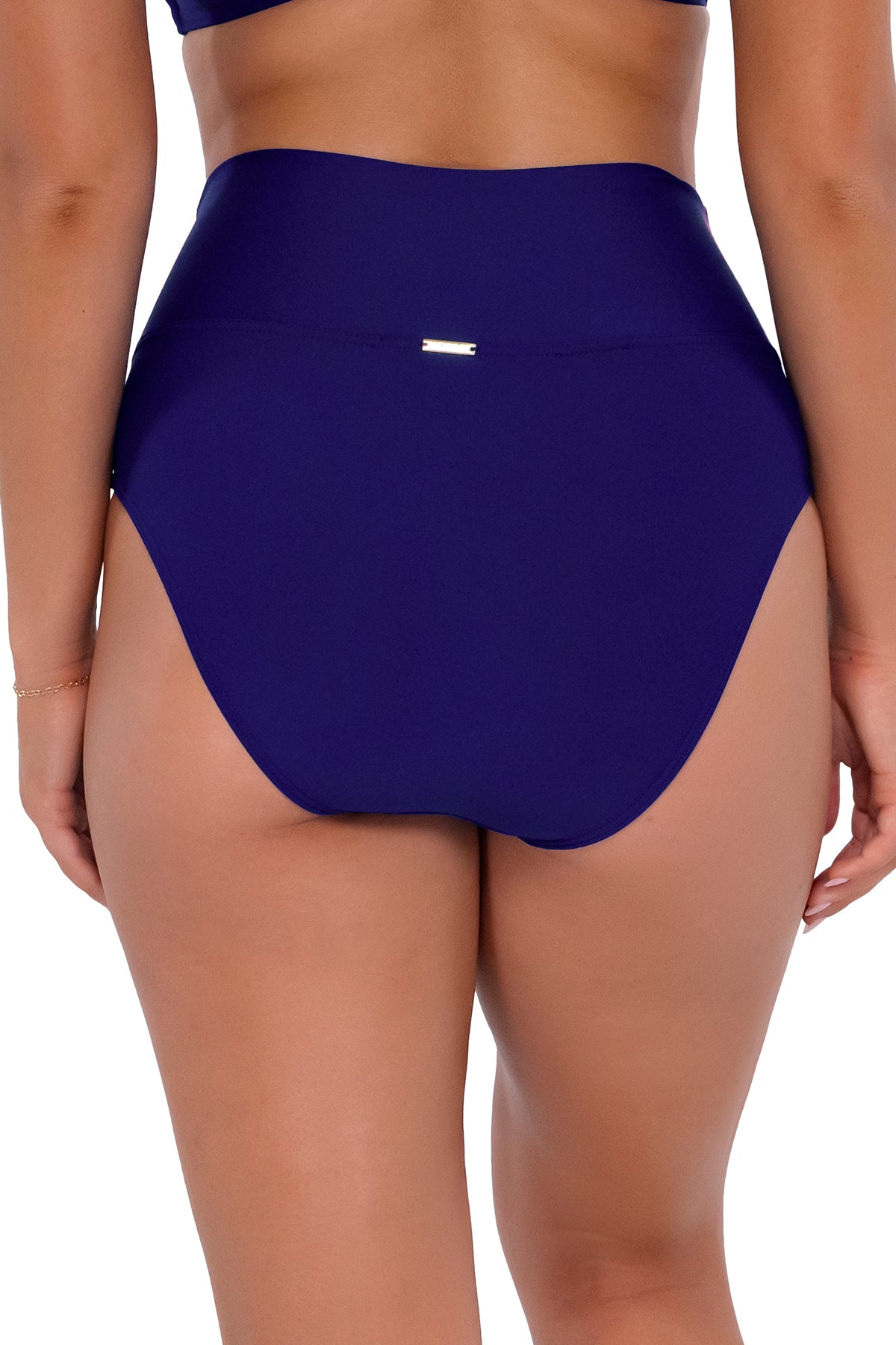 High waisted women's bikini bottom with yoga band #47H sizes 4-22