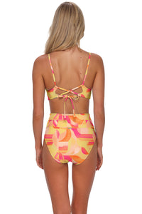 Sunsets Dreamsicle Crepe Hannah High Waist Bottom