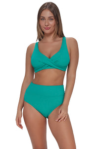 Pacifica Jade Jewel Lurex Hannah High Waist Bottom