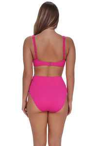 Pacifica Pink Diamond Lurex Hannah High Waist Bottom