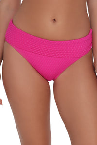 Pacifica Pink Diamond Lurex Hannah High Waist Bottom