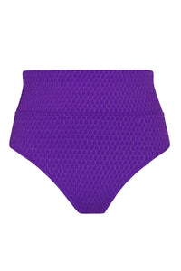 Pacifica Purple Gem Lurex Hannah High Waist Bottom