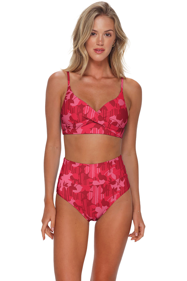 Sunsets Rambling Rose Hannah High Waist Bottom