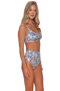Sunsets Tide Pool Twist Hannah High Waist Bottom