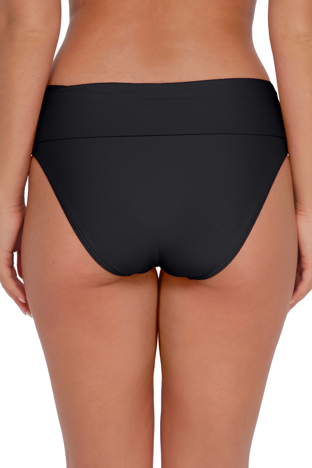 Black Arlene with Tummy Control - Power Mesh High Waist Swim