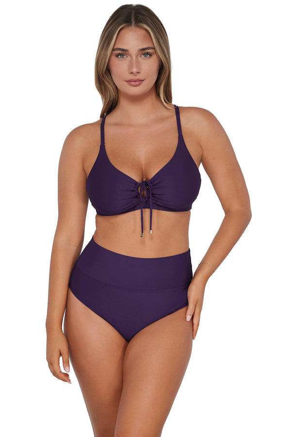 Sunsets Paradise Plum Arlene with Tummy Control