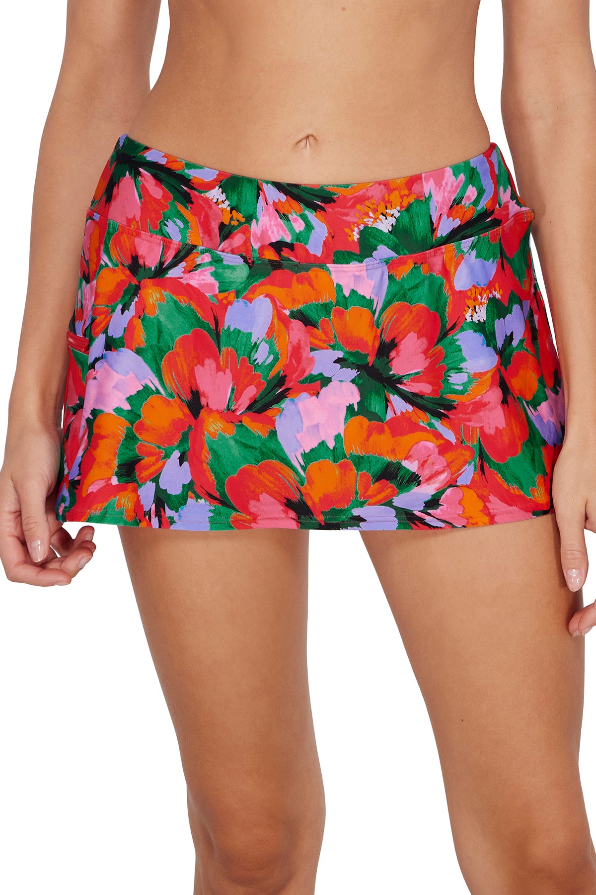 Sunsets Hummingbird Cove Sporty Swim Skirt Bottom XS / HUMMI / 40B