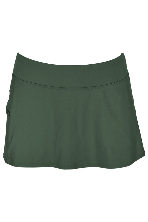 Sunsets Island Green Sporty Swim Skirt Bottom XS / ISLGR / 40B