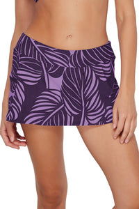 Sunsets Mystic Palms Sporty Swim Skirt Bottom XS / MYSTI / 40B